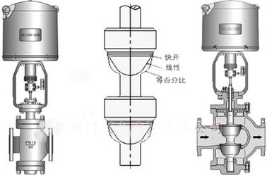 電動(dòng)雙座調(diào)節(jié)閥結(jié)構(gòu)圖